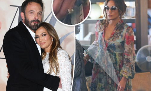 Jennifer Lopez desata los rumores de compromiso con un enorme anillo de brillantes
